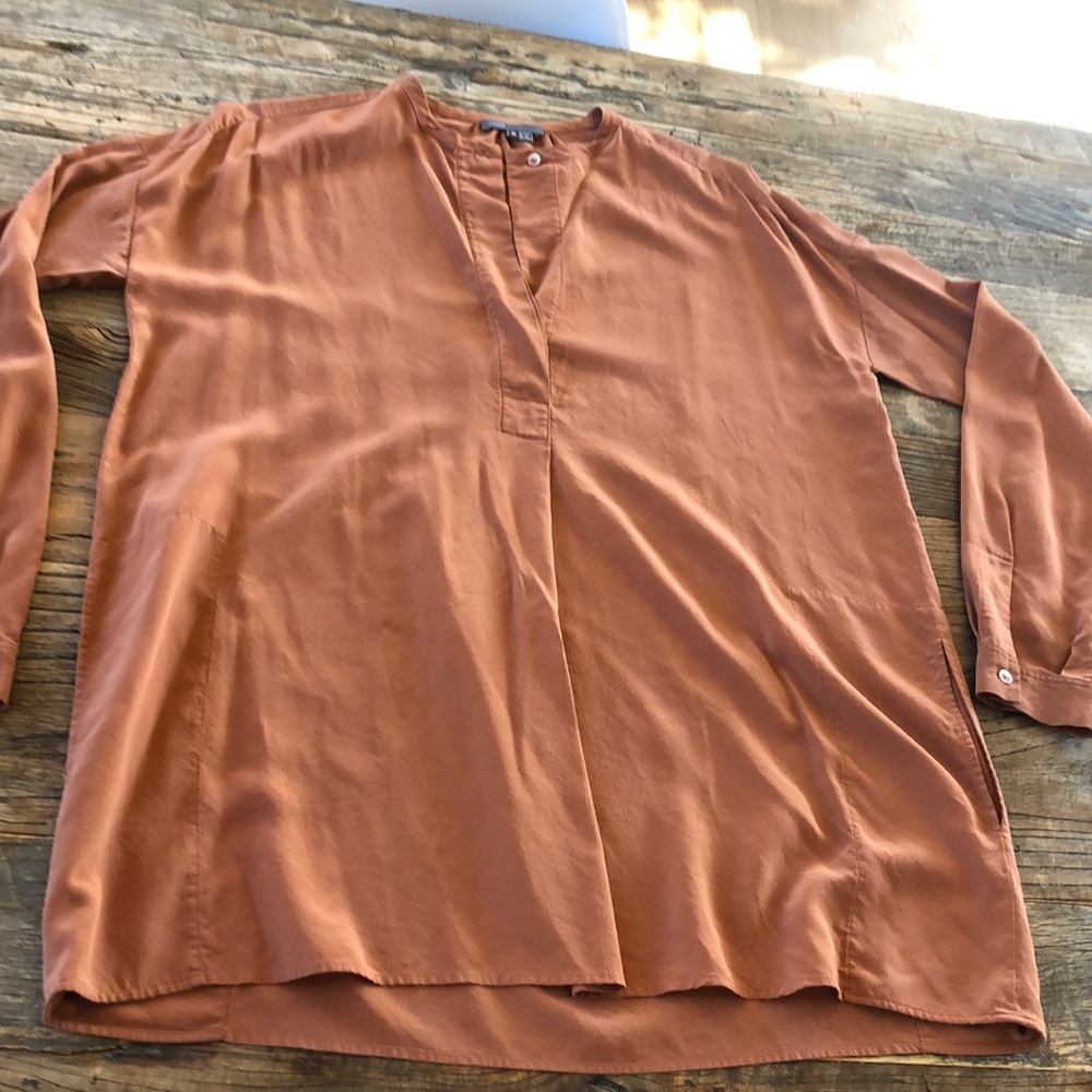 Vince Silk Tunic Blouse M L